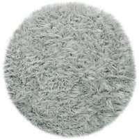 Paco Home Fellteppich "Playa 960" rund 64 mm Höhe Kunstfell, Flokati-Optik, Hochflor, weich und flauschig, Uni-Farben von PACO HOME