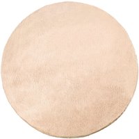 Paco Home Fellteppich "Rabbit 780", rund, 26 mm Höhe, Kunstfell, Kaninchenfell-Haptik, echter Kuschelteppich, Uni-Farben von PACO HOME