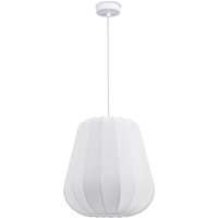 Hängelampe Pendellampe Wohnzimmer Schlafzimmer Esszimmer Modern Nylon E27 Weiß, Pendelleuchte - Typ 5 - Paco Home von PACO HOME