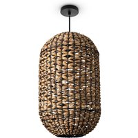 Paco Home - Hängeleuchte Bambus Esszimmer Korblampe Hängend Pendellampe Papier Gras Boho E27 Natur (Ø30cm), Pendelleuchte - Typ 3 von PACO HOME