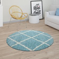 Paco Home Hochflor-Teppich "Kalmar 441", rund von PACO HOME