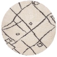Paco Home Hochflor-Teppich "Orebro 171", rund, modernes Rauten Muster, besonders weich & kuschelig von PACO HOME