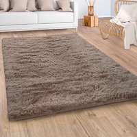 Paco Home Hochflor-Teppich "Silky 591", rechteckig, Uni-Farben, besonders weich und kuschelig von PACO HOME