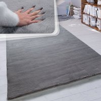 Paco Home - Hochflor Teppich Wohnzimmer Kunstfell Super Soft Einfarbig in Versch. Größen und Farben 80x300 cm, Anthrazit Paco Home - Hochflor Teppich Wohnzimmer Kunstfell Super Soft Einfarbig in Versch. Größen und Farben 80x300 cm, Anthrazit von PACO HOME