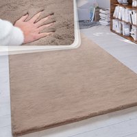 Paco Home - Hochflor Teppich Wohnzimmer Kunstfell Super Soft Einfarbig in Versch. Größen und Farben Beige, 120 cm Rund Paco Home - Hochflor Teppich Wohnzimmer Kunstfell Super Soft Einfarbig in Versch. Größen und Farben Beige, 120 cm Rund von PACO HOME