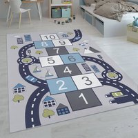Paco Home Kinder-Teppiche, Kurzflor-Teppiche für Kinderzimmer mit vers. Designs Spielteppiche Bunt Grau, 100x200 cm Paco Home Kinder-Teppiche, Kurzflor-Teppiche für Kinderzimmer mit vers. Designs Spielteppiche Bunt Grau, 100x200 cm von PACO HOME