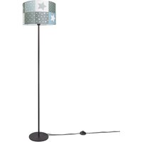 Paco Home Kinderlampe Stehlampe Kinderzimmer Lampe Sternen Motiv, Stehleuchte E27 Einbeinig Schwarz, Blau (Ø38 cm) von PACO HOME