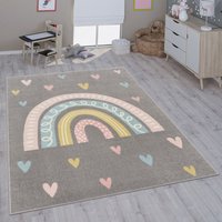 Paco Home - Kinderteppich Teppich Kinderzimmer Mädchen Jungs Verschiedene Motive Und Größen 133 cm Quadrat, Grau 3 Paco Home - Kinderteppich Teppich Kinderzimmer Mädchen Jungs Verschiedene Motive Und Größen 133 cm Quadrat, Grau 3 von PACO HOME