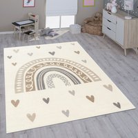 Paco Home - Kinderteppich Teppich Kinderzimmer Mädchen Jungs Verschiedene Motive Und Größen 80x150 cm, Beige von PACO HOME