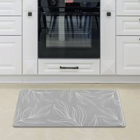 Küchenteppich Küchenmatte Küchenläufer pvc Rutschfest Küche Verschiedene Muster Grau 1, 45x75 cm - Paco Home Küchenteppich Küchenmatte Küchenläufer pvc Rutschfest Küche Verschiedene Muster Grau 1, 45x75 cm - Paco Home von PACO HOME