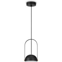Led Lampe Pendellampe Esstisch Wandleuchte Tischleuchte Deko Wohnzimmer Rund Pendelleuchte, Schwarz - Paco Home von PACO HOME