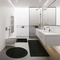 Paco Home Moderne Badematte Badezimmer Teppich Shaggy Kuschelig Weich Einfarbig Schwarz Ø 80 cm Rund Paco Home Moderne Badematte Badezimmer Teppich Shaggy Kuschelig Weich Einfarbig Schwarz Ø 80 cm Rund von PACO HOME