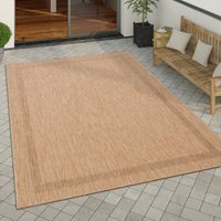 Paco Home - Outdoor Teppich Flachgewebe in Sisal-Optik mit Bordüre UV-beständig robust Beige, 120x160 cm Paco Home - Outdoor Teppich Flachgewebe in Sisal-Optik mit Bordüre UV-beständig robust Beige, 120x160 cm von PACO HOME