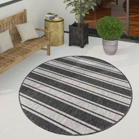 Paco Home Outdoor Teppich Flachgewebe in Sisal-Optik mit Bordüre UV-beständig robust Grau, 200 cm Rund Paco Home Outdoor Teppich Flachgewebe in Sisal-Optik mit Bordüre UV-beständig robust Grau, 200 cm Rund von PACO HOME