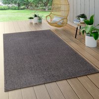 Paco Home - Outdoor Teppich Sisal Wetterfest Balkon Natur Muster Einfarbig Anthrazit 160x230 cm von PACO HOME