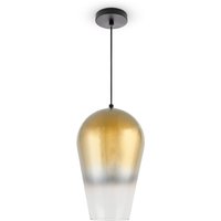 Pendellampe Hängelampe Glas Lampenschirm Vintage Esszimmer Modern E27 Gold, Typ 3 - Paco Home von PACO HOME