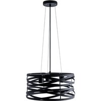 Pendelleuchte Hängelampe Esszimmer Esstischlampe Metall Korb Ø40cm 3 Flammig ohne Leuchtmittel, Schwarz - Paco Home Pendelleuchte Hängelampe Esszimmer Esstischlampe Metall Korb Ø40cm 3 Flammig ohne Leuchtmittel, Schwarz - Paco Home von PACO HOME