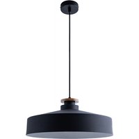 Pendelleuchte Hängelampe Esszimmer Küchenlampe Esstischlampe Skandinavisch E27 Design t, Schwarz-Holz - Paco Home von PACO HOME