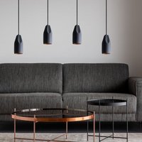 Paco Home Pendelleuchte Hängelampe Esszimmer Küchenlampe Hängend Esstischlampe Innen Gold Grau-Gold, Design I von PACO HOME