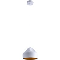 Pendelleuchte Hängelampe Esszimmer Küchenlampe Hängend Esstischlampe Innen Gold Weiß-Gold, Design u + Leuchtmittel A60 Klar - Paco Home Pendelleuchte Hängelampe Esszimmer Küchenlampe Hängend Esstischlampe Innen Gold Weiß-Gold, Design u + Leuchtmittel A60 Klar - Paco Home von PACO HOME