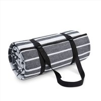 Paco Home Picknickdecke Campingdecke XXL Strand Picknickdecke Wasserdicht Mit Tragegriff 200x300cm, Grau-Weiß 3 Paco Home Picknickdecke Campingdecke XXL Strand Picknickdecke Wasserdicht Mit Tragegriff 200x300cm, Grau-Weiß 3 von PACO HOME