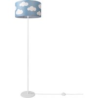 Paco Home Stehlampe Kinderlampe Kinderzimmer Stehleuchte Lampenschirm Sterne Mond Design 8 (Ø38 cm), Stehleuchte Einbein - Weiß von PACO HOME