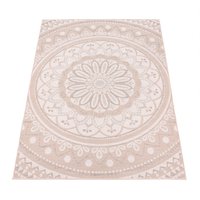 Paco Home Teppich "Brescia 471", rechteckig, 4 mm Höhe, Flachgewebe, modernes orientalisches Design, In- und Outdoor geeignet von PACO HOME