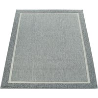 Paco Home Teppich "Brugge 225" rechteckig 4 mm Höhe Flachgewebe, mit Bordüre, In- und Outdoor geeignet, Wohnzimmer von PACO HOME