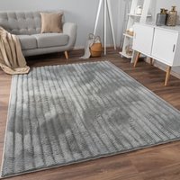 Paco Home - Teppich Bubble Wohnzimmer Schlafzimmer Hochflor Fell Geometrisches Design 3D 160x220 cm, Grau Paco Home - Teppich Bubble Wohnzimmer Schlafzimmer Hochflor Fell Geometrisches Design 3D 160x220 cm, Grau von PACO HOME