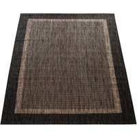 Paco Home Teppich "Illusion 325" rechteckig 5 mm Höhe Flachgewebe, meliert, mit Bordüre, Outdoor geeignet, UV-beständig von PACO HOME