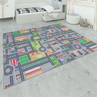 Paco Home Teppich Kinderzimmer Grau Kinderteppich Spielteppich Straßenteppich Mädchen Jungs 160x220 cm, Grau 3 Paco Home Teppich Kinderzimmer Grau Kinderteppich Spielteppich Straßenteppich Mädchen Jungs 160x220 cm, Grau 3 von PACO HOME