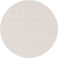 Paco Home Teppich "Livorno 673", rund, 14 mm Höhe, Uni-Farben, Scandi, Rauten Muster, Hoch-Tief Effekt, Outdoor geeignet Paco Home Teppich "Livorno 673", rund, 14 mm Höhe, Uni-Farben, Scandi, Rauten Muster, Hoch-Tief Effekt, Outdoor geeignet von PACO HOME