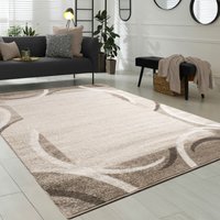 Paco Home Teppich "Sinai 059", rechteckig, 13 mm Höhe, Kurzflor, modernes Design, mit Bordüre von PACO HOME