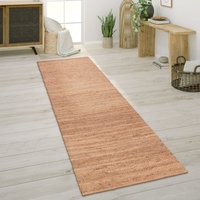 Teppich Wohnzimmer Naturfaser Jute Handgearbeitet Abstraktes Modernes Muster 60x100 cm, Natur 4 - Paco Home von PACO HOME