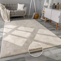 Paco Home - Teppich Wohnzimmer Kunstfell Plüsch Hochflor Shaggy Weich Verschied. Farben 60x90 cm, Creme Paco Home - Teppich Wohnzimmer Kunstfell Plüsch Hochflor Shaggy Weich Verschied. Farben 60x90 cm, Creme von PACO HOME