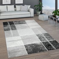 Paco Home - Teppich Wohnzimmer Kurzflor Marokkanische Kreis Und Bordüren Muster Modern 80x150 cm, Grau von PACO HOME