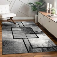 Paco Home Teppich Wohnzimmer Vintage Kurzflor Modernes Geometrisches Muster Abstrakt Grau 160x230 cm Paco Home Teppich Wohnzimmer Vintage Kurzflor Modernes Geometrisches Muster Abstrakt Grau 160x230 cm von PACO HOME