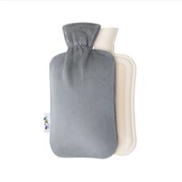 Paco Home - Wärmflasche Bezug Fleece Groß 2L Bettflasche Strickbezug Kinder Erwachsene Weich Grau 1, 2 Liter Paco Home - Wärmflasche Bezug Fleece Groß 2L Bettflasche Strickbezug Kinder Erwachsene Weich Grau 1, 2 Liter von PACO HOME