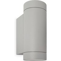 Paco Home - Wandleuchte Aussen Lampe Wandbeleuchtung Gartenhaus Wandlampe IP54 3000K Silber Grau, Typ 1 - 2x GU10 von PACO HOME