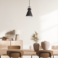 Pendellampe Wohnzimmer Esszimmer Hängelampe Esstisch Pendelleuchte Industriell Pendelleuchte 1-Flammig, Schwarz-Kupfer 1 - Paco Home von PACO HOME