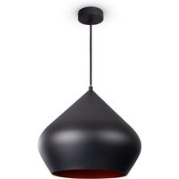 Paco Home - Pendelleuchte Esszimmer Hängelampe Küchenlampe Esstischlampe Industriell Modern Pendelleuchte - Schwarz, Kupfer (Ø38 cm) von PACO HOME