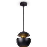 Pendelleuchte Esszimmer Hängelampe Küchenlampe Esstischlampe Industriell Modern Pendelleuchte - Schwarz, Messing (Ø20 cm) - Paco Home von PACO HOME