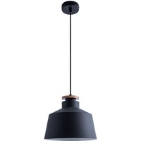 Paco Home - Pendelleuchte Hängelampe Esszimmer Küchenlampe Esstischlampe Skandinavisch E27 Design u, Schwarz-Holz von PACO HOME
