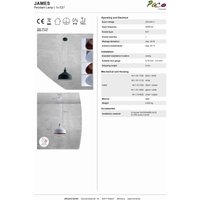 Pendelleuchte Küchenlampe Hängend Hängelampe Esszimmer Esstischlampe Industrial Weiß-Kupfer, Klar G95 800 Lumen / 7W - Paco Home von PACO HOME