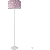 Stehlampe Kinderlampe Kinderzimmer Stehleuchte Lampenschirm Sterne Mond Design 7 (Ø38 cm), Stehleuchte Einbein - Weiß - Paco Home von PACO HOME