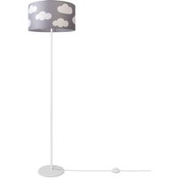 Paco Home - Stehlampe Kinderlampe Kinderzimmer Stehleuchte Lampenschirm Sterne Mond Design 9 (Ø38 cm), Stehleuchte Einbein - Weiß von PACO HOME