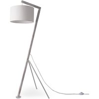 Stehlampe Tischlampe Wohnzimmer Lampenschirm Leselampe Nachttischlampe Galgen Stehleuchte - Weiß, Weiß (Ø38cm) - Paco Home von PACO HOME