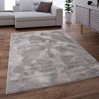 Paco Home Teppich Wohnzimmer Kunstfell Shaggy Hochflor Waschbar In Waschmaschine Soft Uni Grau 80x150 cm von PACO HOME