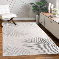 Teppich Wohnzimmer Kurzflor Blätter Floral Regenbogen Geometrisch 240x340 cm, Grau 2 - Paco Home Teppich Wohnzimmer Kurzflor Blätter Floral Regenbogen Geometrisch 240x340 cm, Grau 2 - Paco Home von PACO HOME
