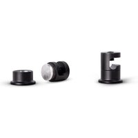 Paco Home - Lampenaufhängung Deckenpin Pendelleuchte Affenschaukel Kabelhalter Deckenhaken Schwarz 2er Set, Deckenhaken von PACO HOME